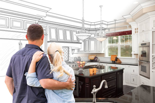 Professional Cabinet Installation technician working in USA
